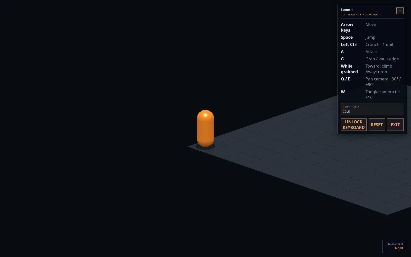 Isometric play mode